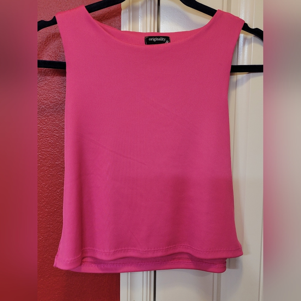 Hot pink tank top
